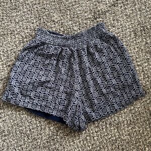 Blue Patterned Knox Rose Women's Shorts Medium